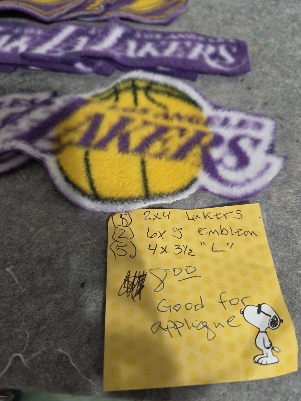 Purple & Gold Fleece Basketball Appliqué Patchs Bundle